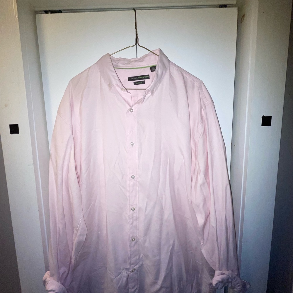 Liz Claiborne Pink Dress Shirt Elegant Cotton Blend
